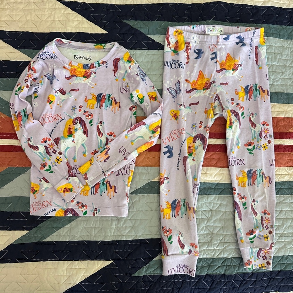Unicorn Print Kids Pajamas
